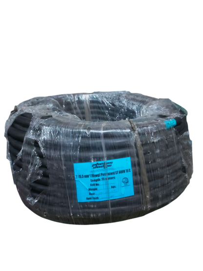 Coiled Phelps Dodge royal cord 2 core 5.5mm wire wrapped in clear plastic packaging