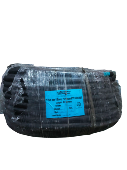 Phelps Dodge royal cord 2 core 5.5mm black electrical wire coil wrapped in plastic