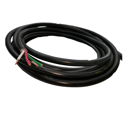 Phelps Dodge Royal Cord 8.0mm 4C black electrical wire with exposed copper ends