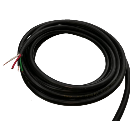Phelps Dodge Royal Cord 8.0mm 4C black electrical wire cable with four insulated copper conductors