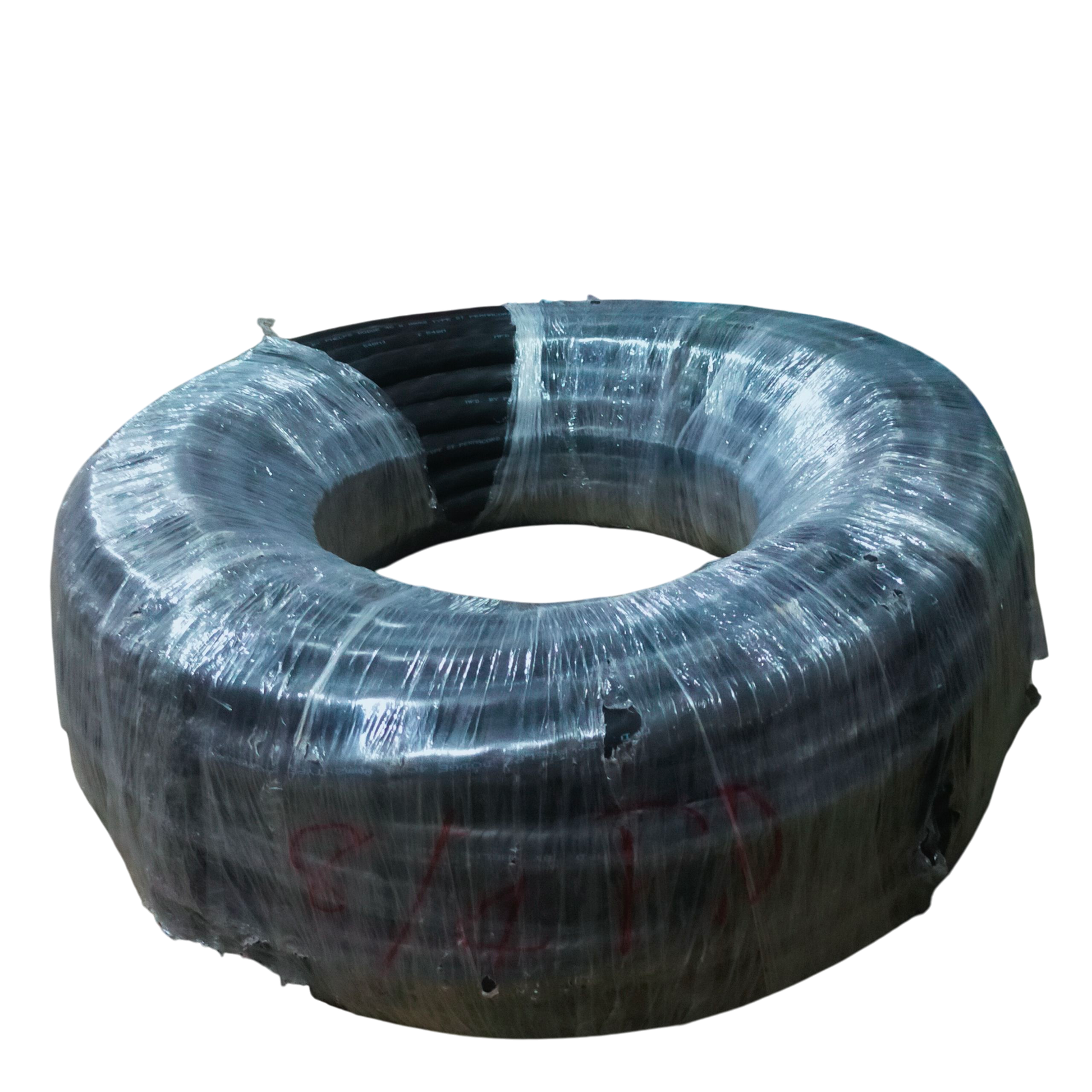 Coiled Phelps Dodge Royal Cord 8.0mm 4C wire wrapped in plastic for electrical use