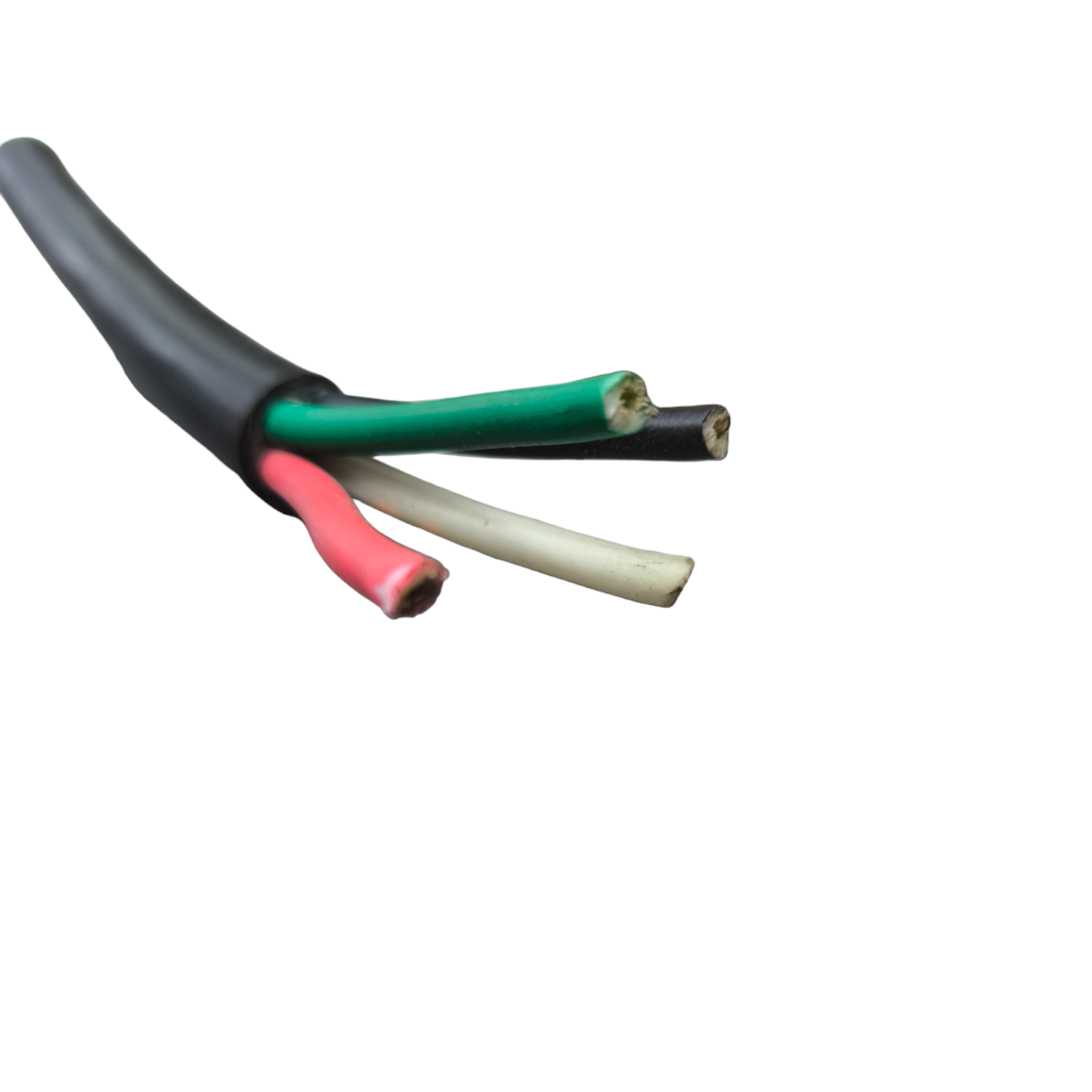 Phelps Dodge Royal Cord power cable 30mm 4 cores with exposed colored wires in black sheath