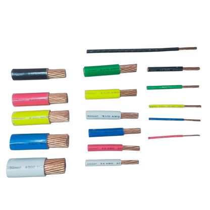Variety of Phelps Dodge THHN AWG 12 stranded wire - 1 Meter in assorted colors for electrical projects