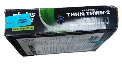 Phelps Dodge THHN AWG 14 Stranded Wire Red box with 150 meters of lead-free wire