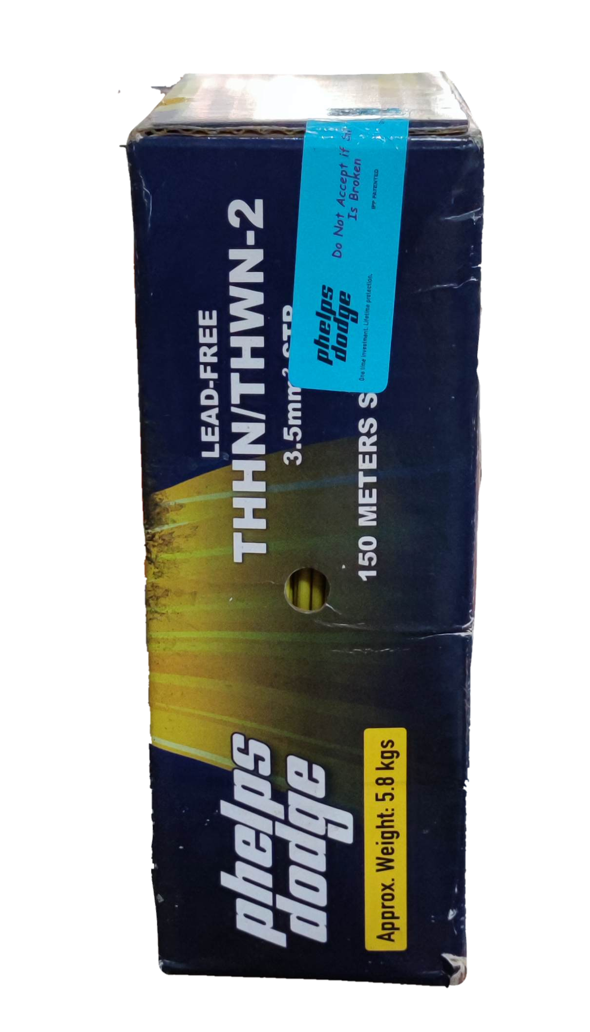 Phelps Dodge box of THHN Stranded Wire AWG 12 Green lead-free 150 meters length