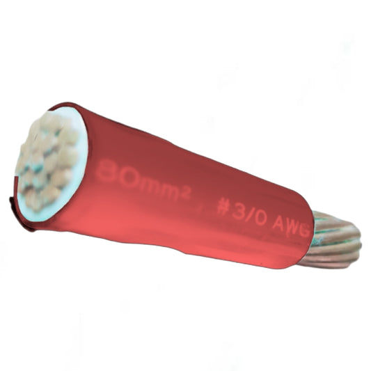 Phelps Dodge THHN wire 80mm red with durable insulation and multiple strands for electrical applications