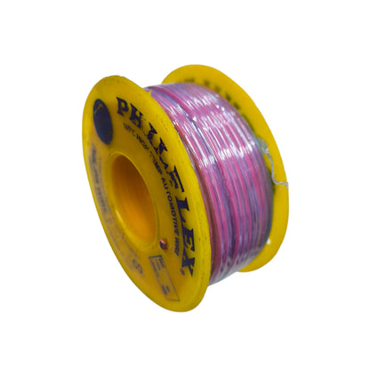 Philflex AWG 14 automotive wire Red 30 Meters on a yellow spool designed for automotive use