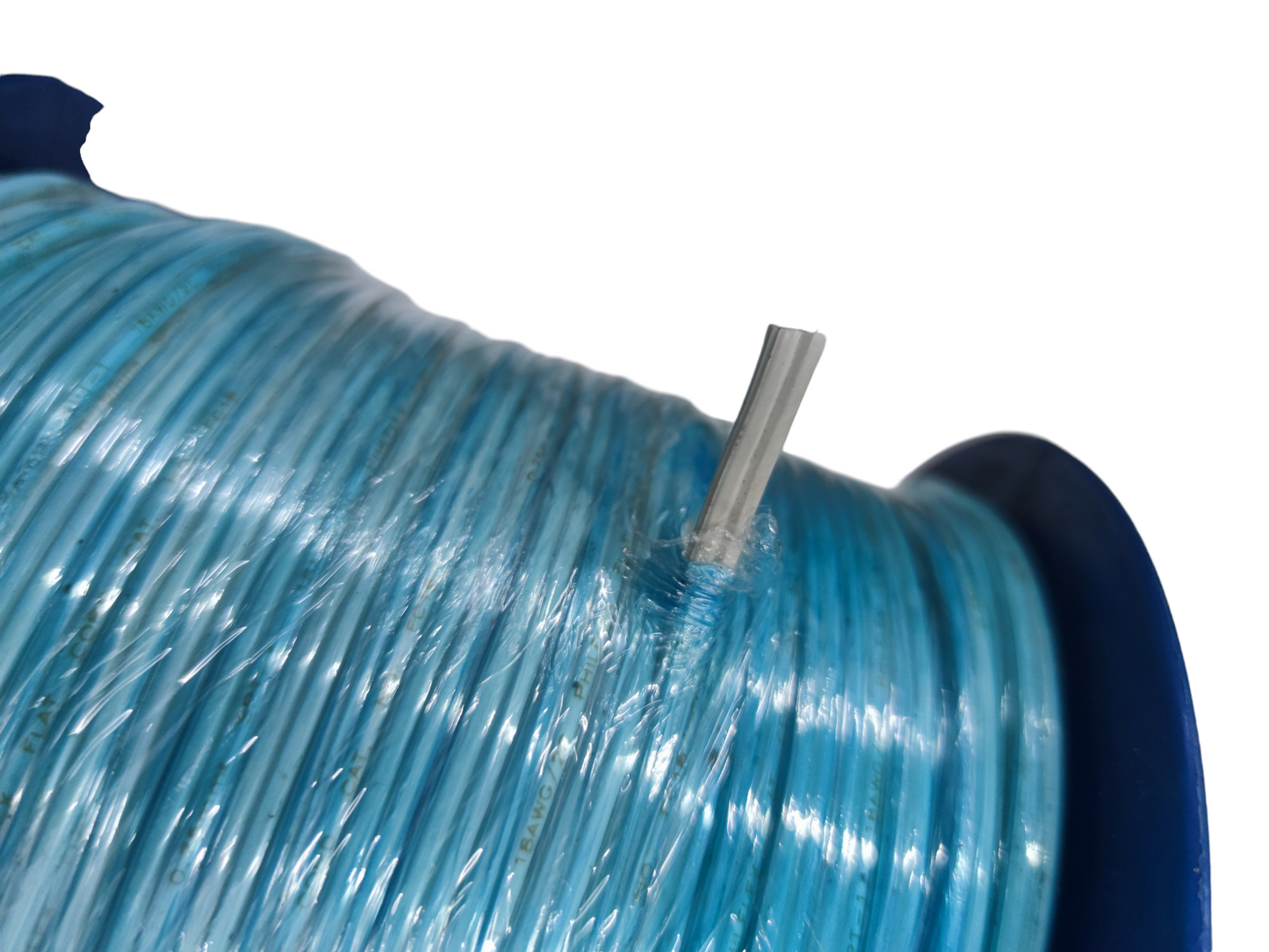 Philflex Flat Cord 2 Core AWG 18 on a spool, featuring durable and flexible wiring for various electrical applications