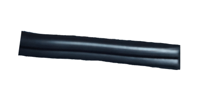 Philflex flat cord wire AWG 12 - 2C black two conductor flat cord close up showing flexible jacket