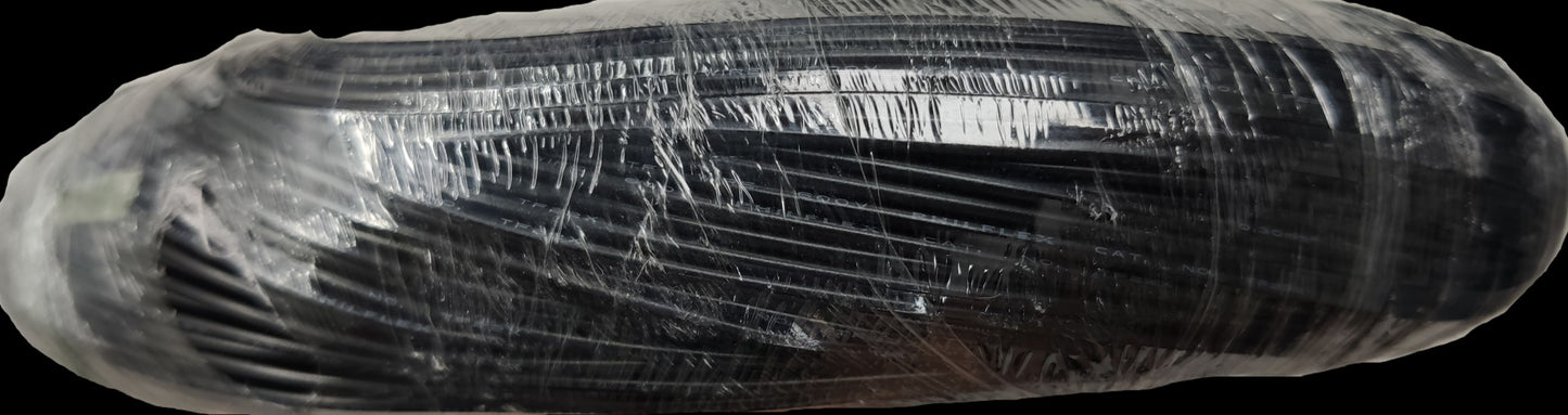 Philflex TF Wire AWG 22 Stranded Hook up Wire black coiled bulk spool wrapped in plastic for electronics and automotive wiring