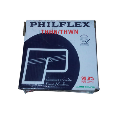 Philflex THHN AWG 12 Stranded Wire Yellow box with 99.9 percent pure copper and lead-free insulation