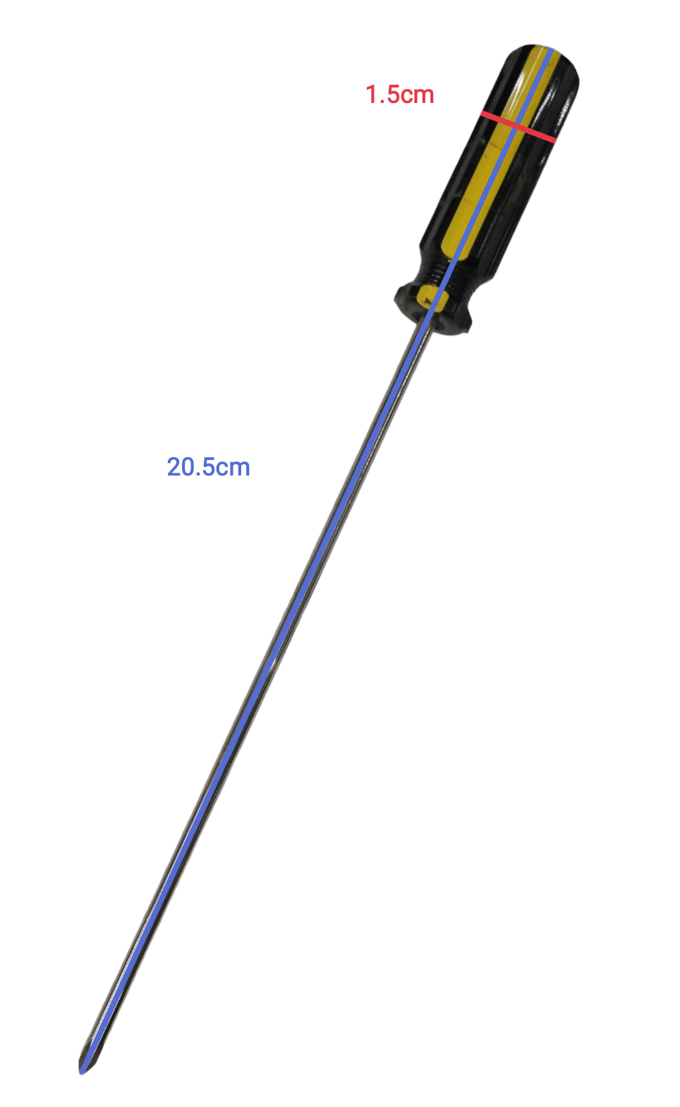 Philip Screw Driver 901 150mm by Rubicon with long metal shaft and ergonomic handle