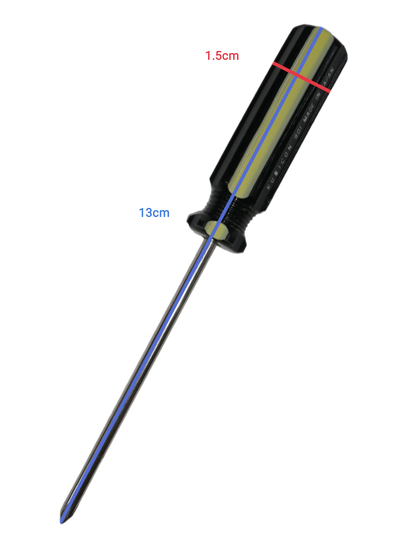 Rubicon Philip Screw Driver 901 75mm with black handle and metal shaft for precise fastening
