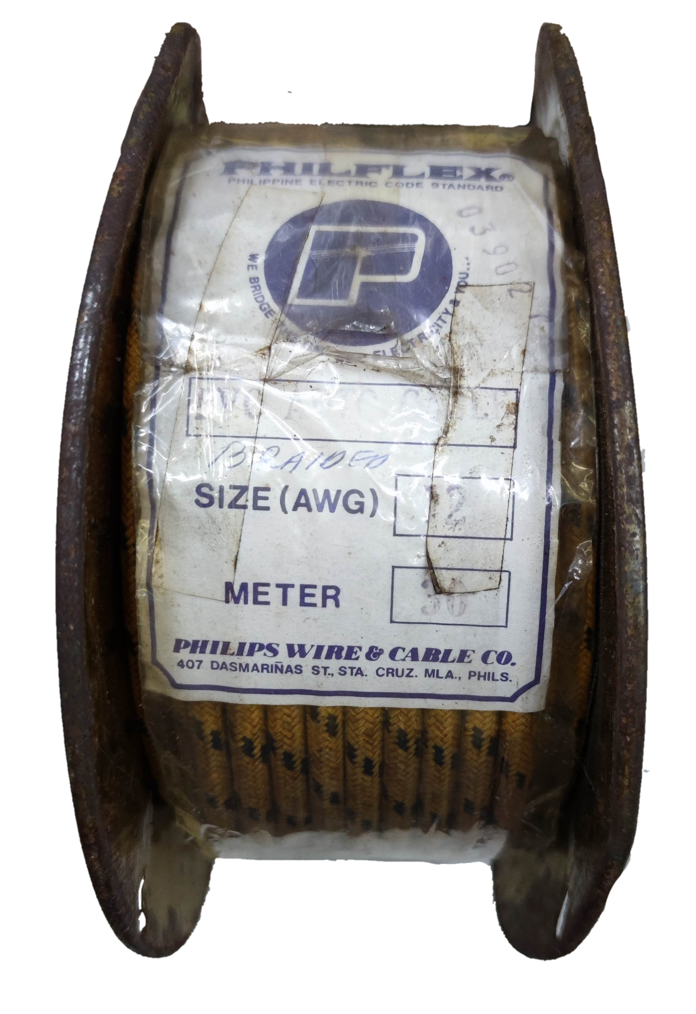 Philflex Automotive Wire 14 AWG 2.0mm spool with brown insulation for automotive use