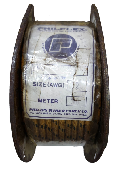 Philflex Automotive Wire 14 AWG 2.0mm spool with brown insulation for automotive use
