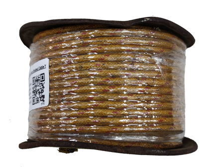 Philflex Automotive Wire 14 AWG 2.0mm spool of brown braided electrical wire wrapped in plastic