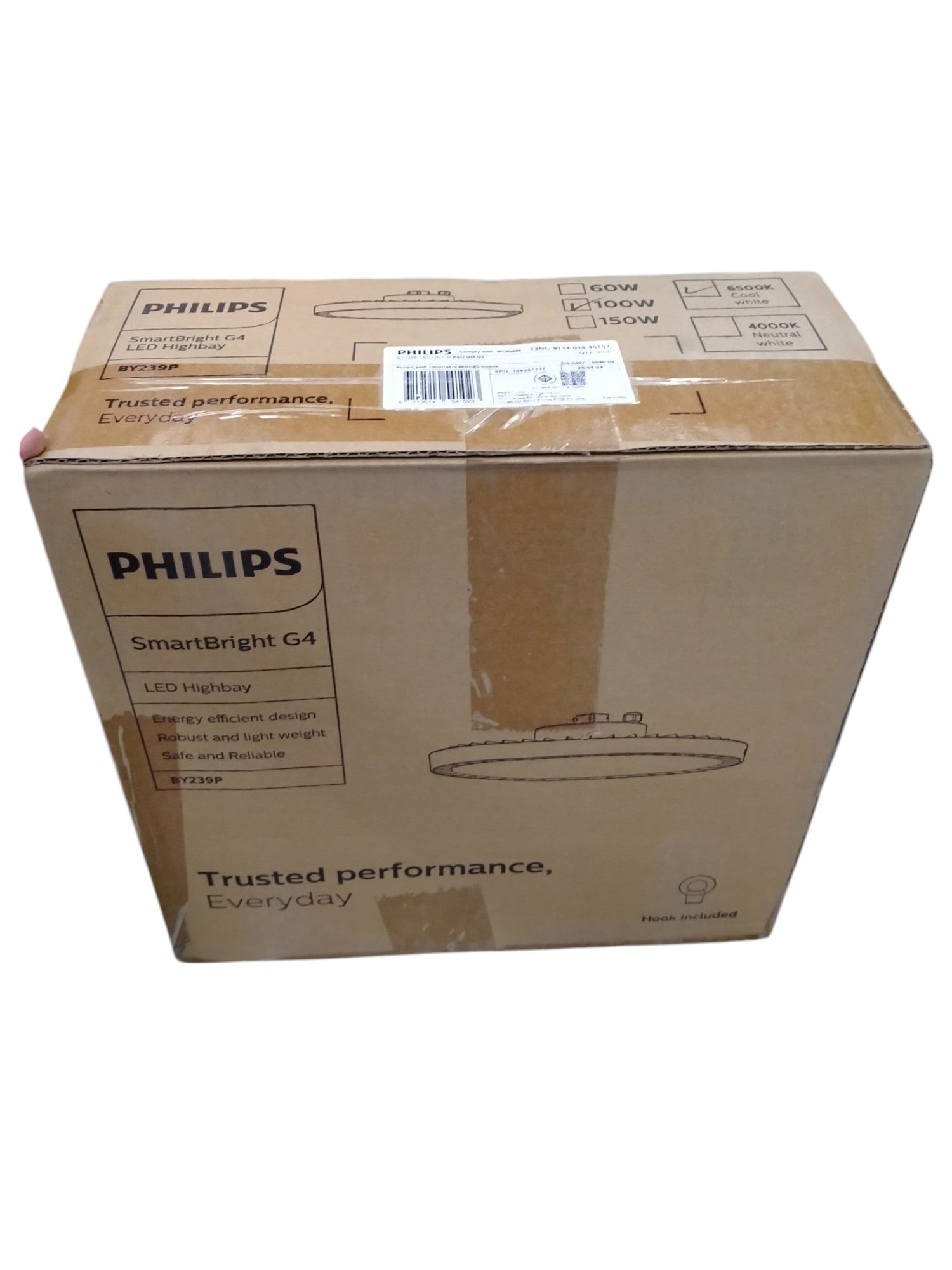 Philips 100W LED High Bay Light packaging for efficient and reliable lighting solutions