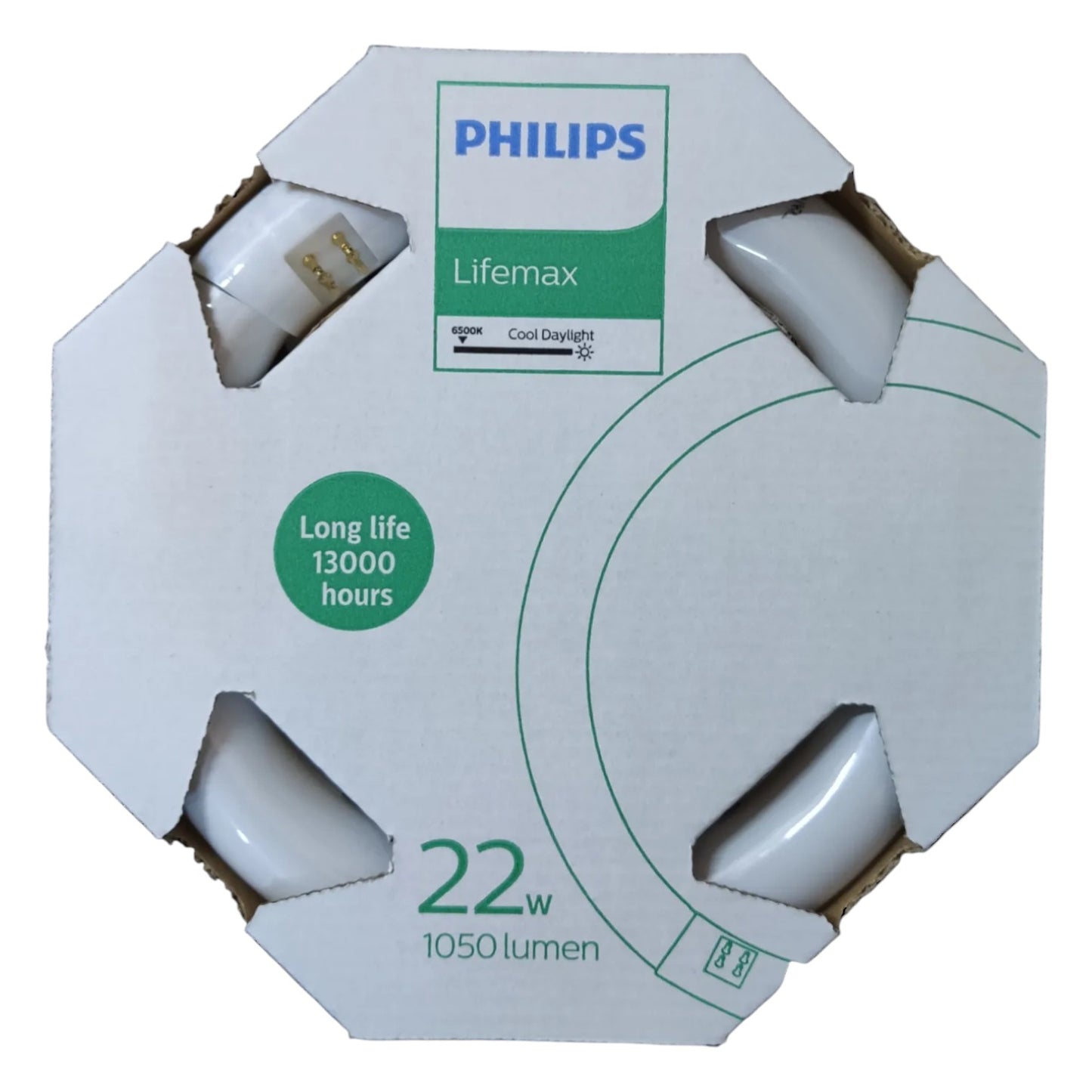 Philips 22W Circular Fluorescent Tube Lifemax T-9 G10q Daylight 6500K TLE22W/54-765