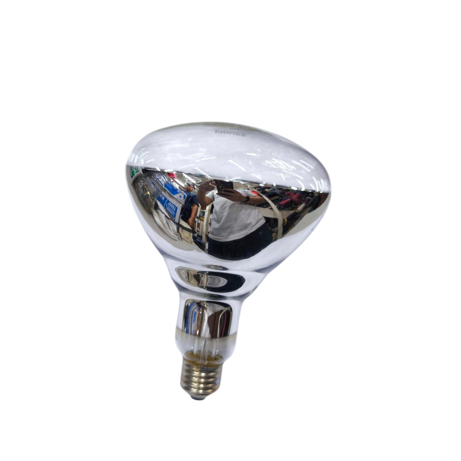 Philips 250W Infrared Bulb E27 220V with reflective silver coating and standard screw base