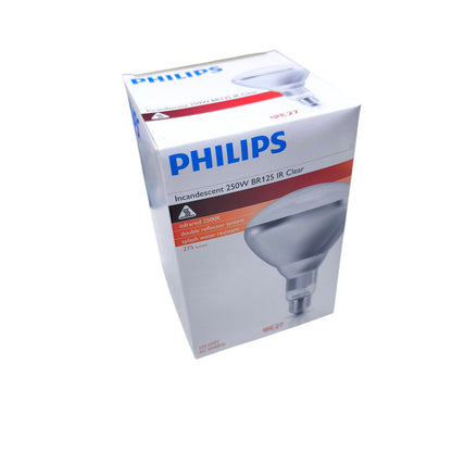 Box of Philips 250W Infrared Bulb E27 220V incandescent clear light bulb