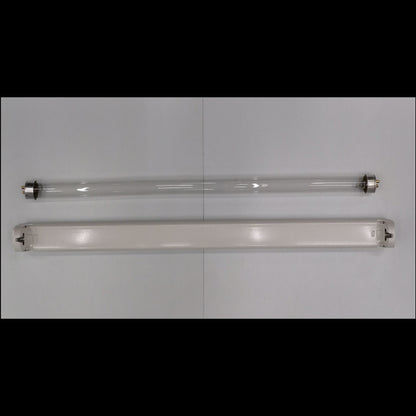 Philips 28W T5 UV-C germicidal tube displayed with clear glass and white casing for effective disinfection