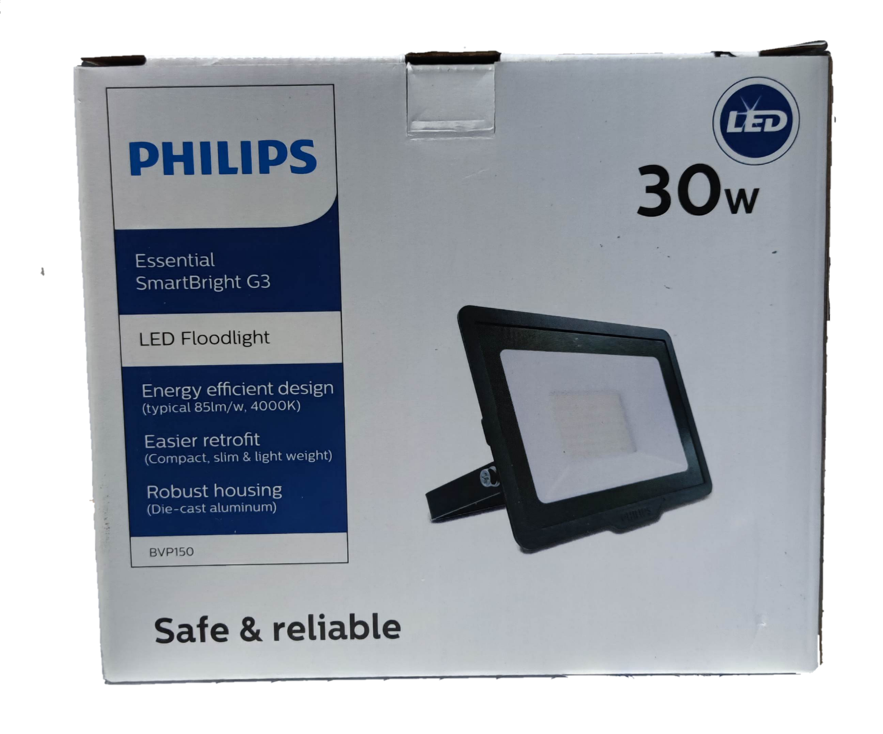Philips 30W LED Floodlight 220V 3000K with energy efficient design and robust housing