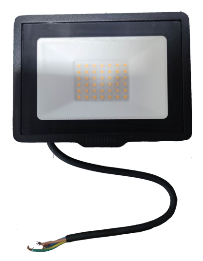 Philips 30W LED floodlight 4000K for bright outdoor illumination with durable design