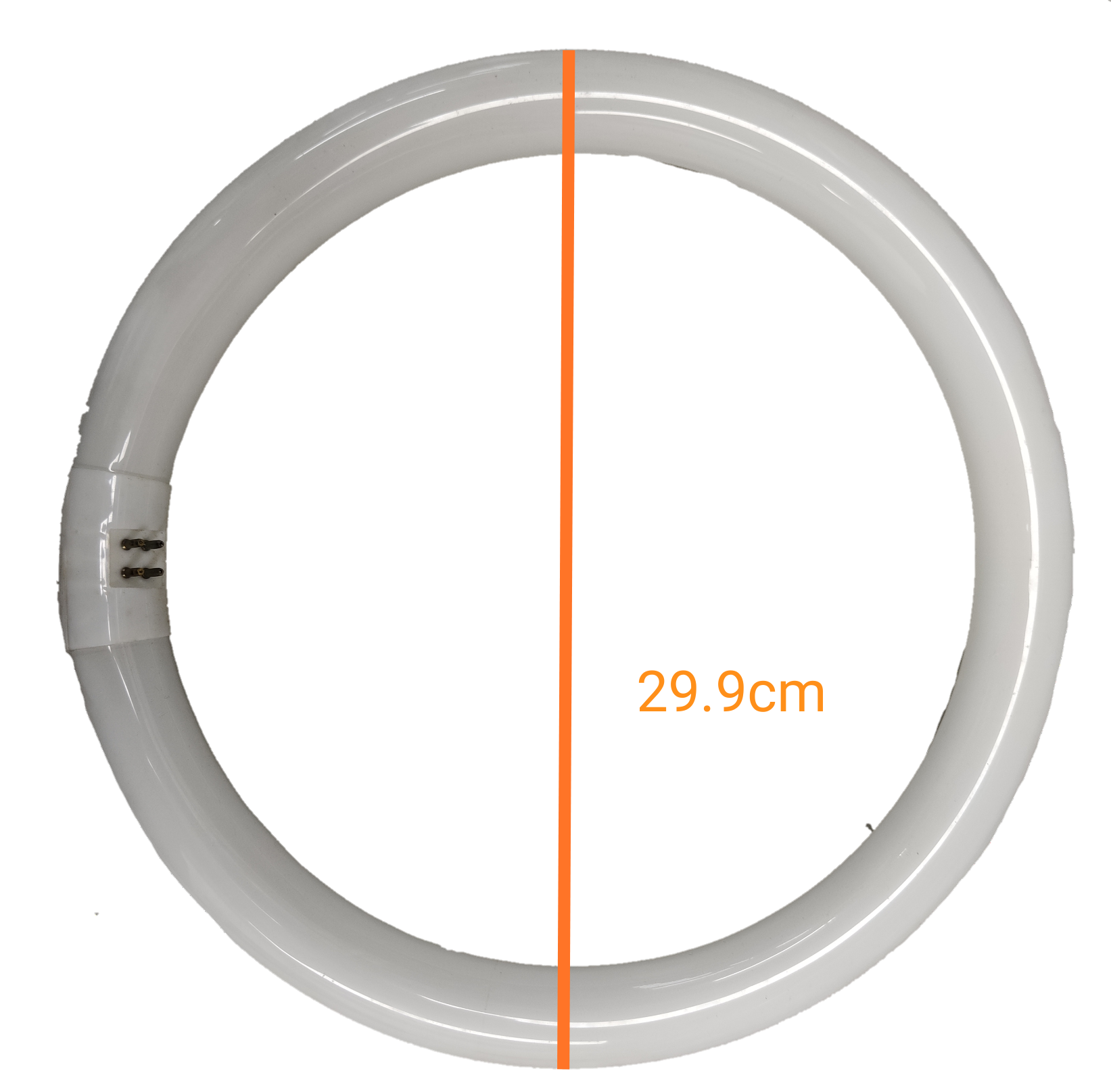 Philips 32W circular fluorescent tube in white, measuring 29.9cm in diameter for effective lighting