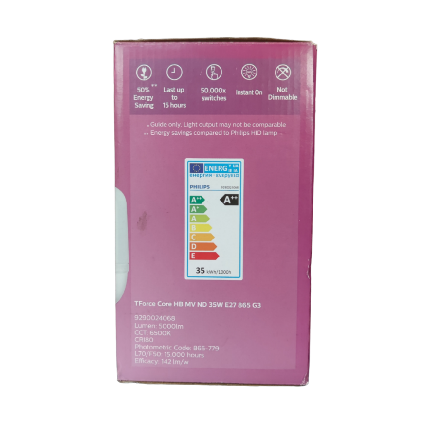 Philips 35W LED bulb E27 6500K daylight energy-saving bulb with 4000 lumens output