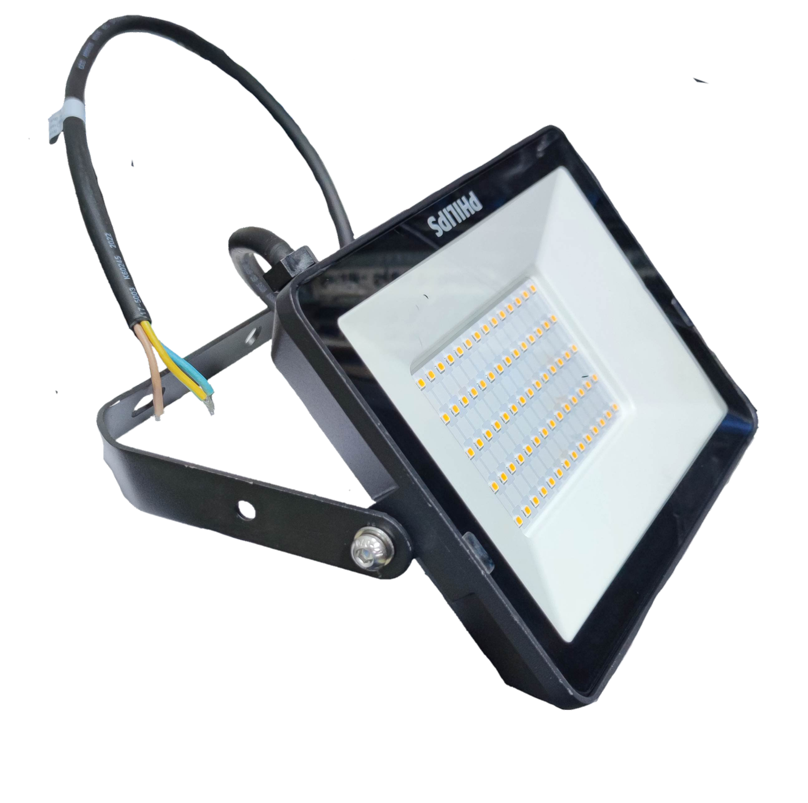 Philips 50W LED floodlight 6500K Cool White with durable housing and adjustable bracket for outdoor use