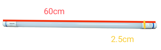 Philips 8W LED tube T8 cool white 60cm length with a compact design for energy-efficient lighting