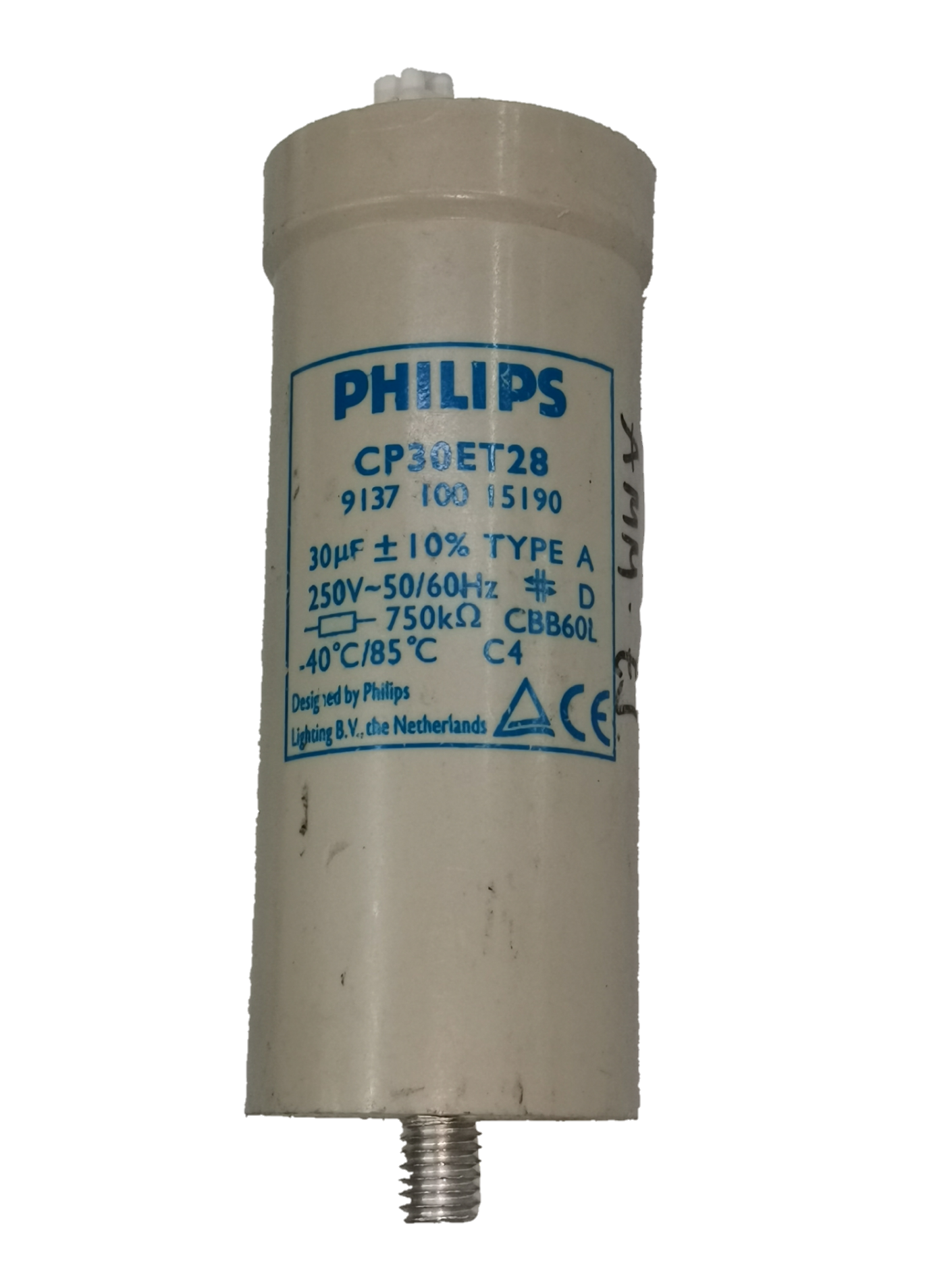Philips Capacitor CP30ET28 30UF electrical component for circuit applications