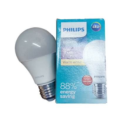 Philips E27 LED bulb 3000K Essential Series with warm white light for energy-efficient lighting