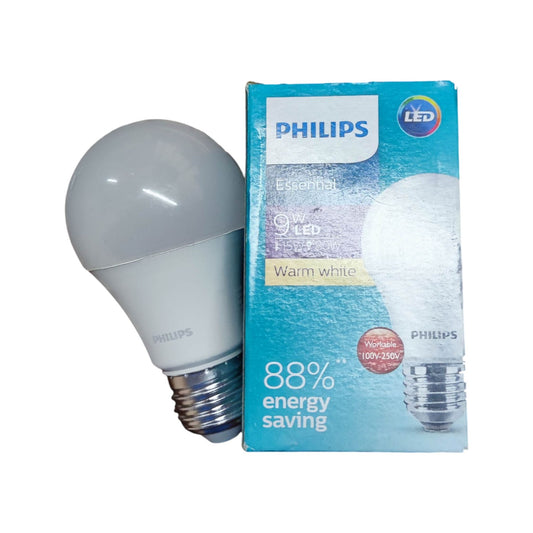 Philips E27 LED bulb 3000K Essential Series with warm white light for energy-efficient lighting