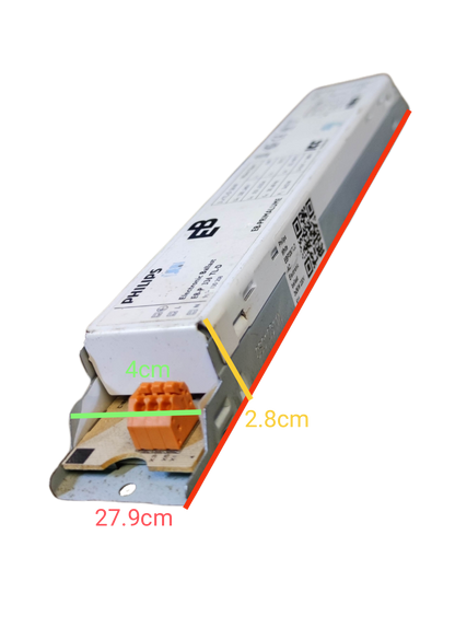 Philips Electronic Ballast 3x36W T-8 220V with compact design and wiring connector