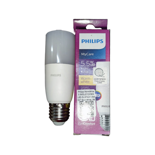 Philips MyCare 5.5W LED Bulb with Warm White Glow, Energy saving LED light 3000K