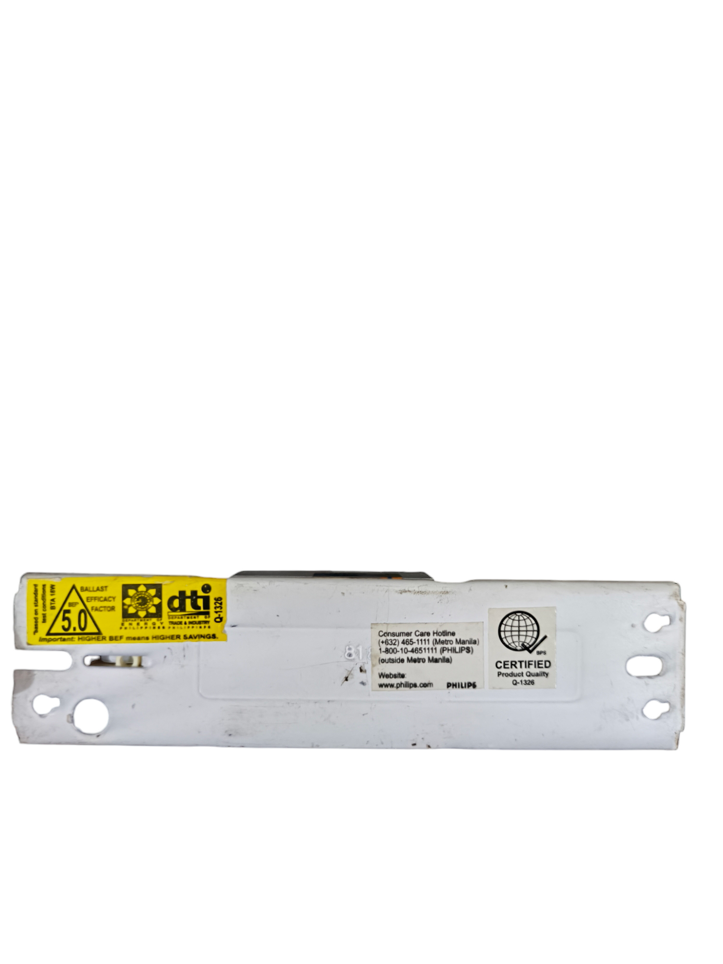 GE fluorescent magnetic ballast 220V electrical circuitry part with certification labels