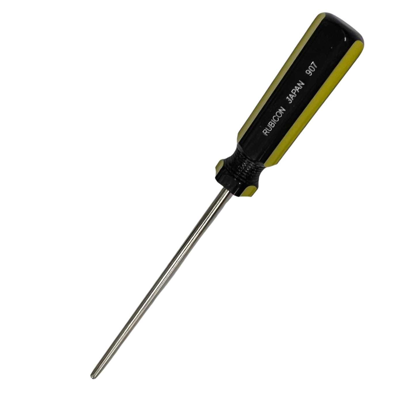 Rubicon Philips Head Screw Driver 907 200mm-6mm with black and yellow handle and metal shaft