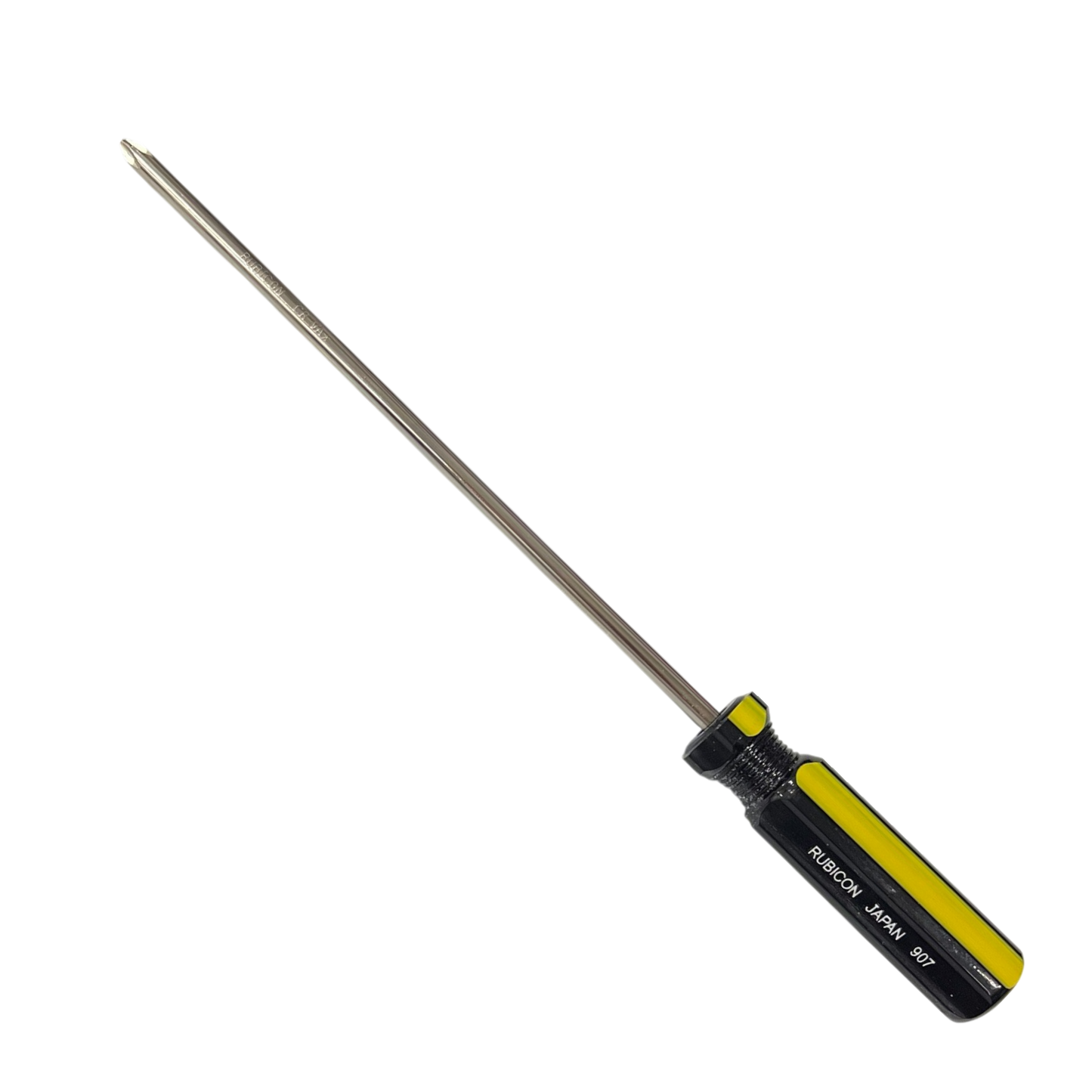 Rubicon Philips Head Screw Driver 907 200mm-6mm with black and yellow handle for precision fastening
