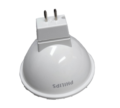 Philips MR16 LED bulb 4.5W warm white with two-pin base for energy-efficient lighting