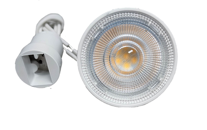 Philips MR16 LED bulb 4.5W warm white with white connector and clear lens for focused lighting