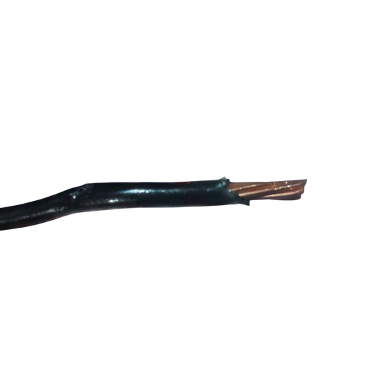 Philflex THHN wire 8.0 mm stranded with black insulation and copper strands exposed