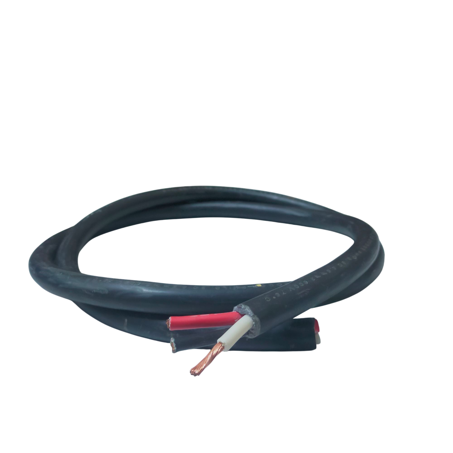 Phelps Dodge 3 core 5.5mm royal cord wire with black insulation and exposed copper conductors