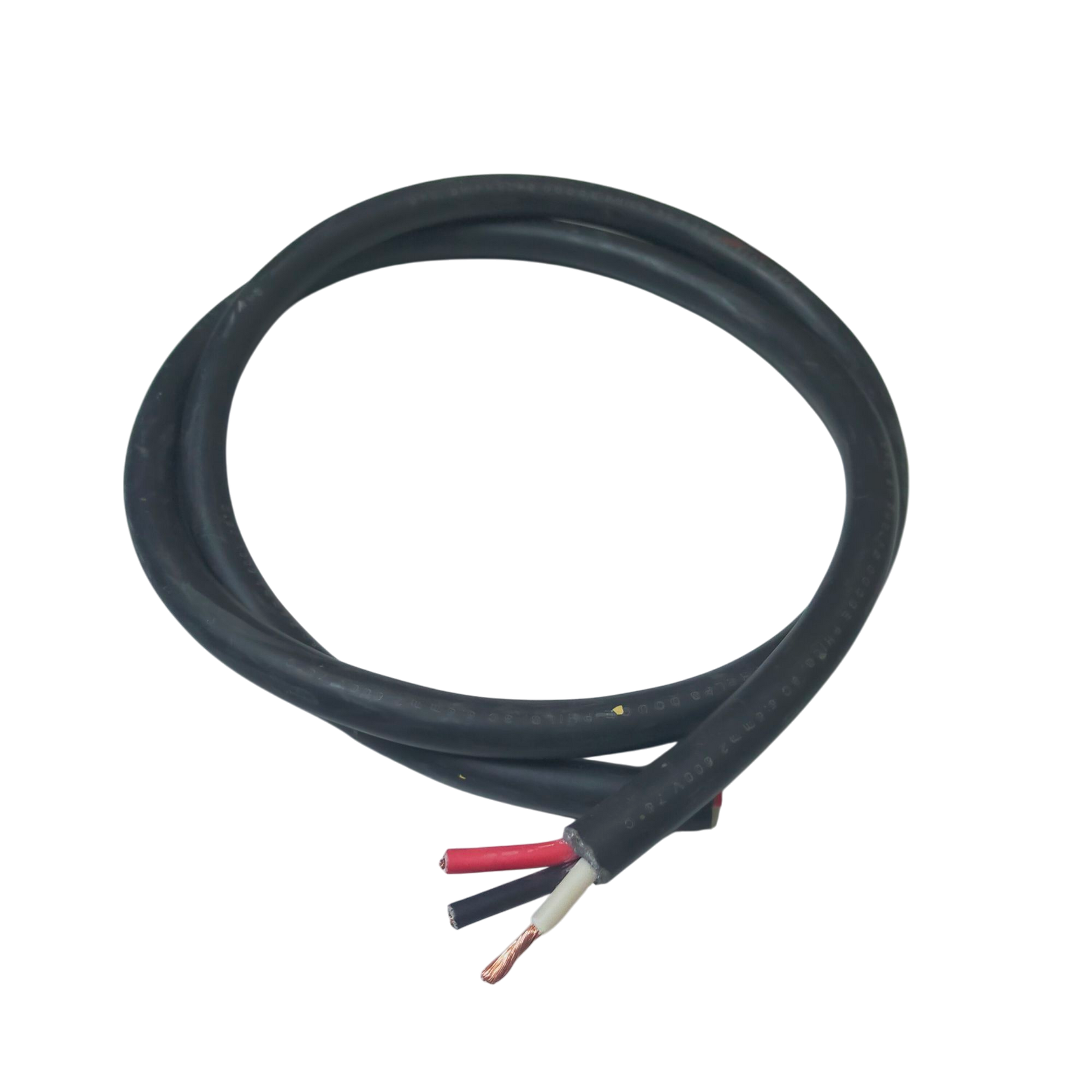 Phelps Dodge 3 core 5.5mm royal cord wire with black insulation and exposed copper strands