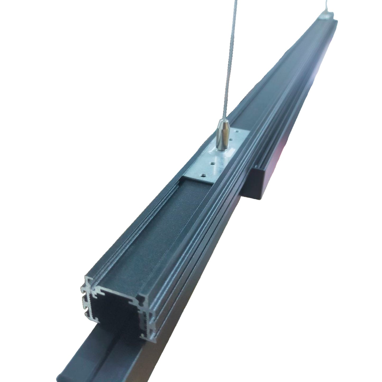 Illumiq Terra 36W Magnetic Track Light with 1 Meter Track Bar 20mm 3000K Warm White and 100W Power Supply Pendant Mounting 1200mm x 70mm x 40mm