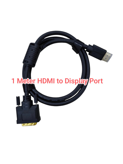 1 Meter HDMI to Display Port Adapter Cable with durable connectors for high-quality video transmission