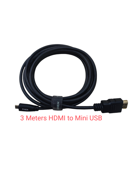 3 Meters HDMI to Mini USB Cable with Durable Design for Enhanced Connectivity