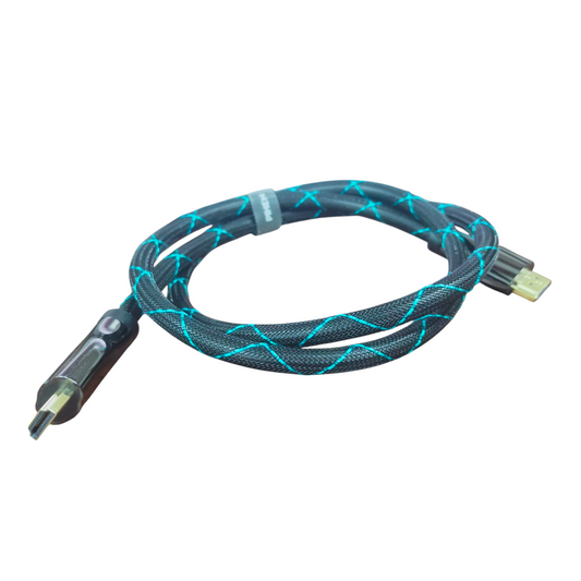 Pihen HDMI cable 2.0v 1 meter with durable braided design for high-speed video transmission