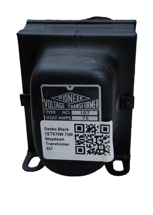 CE 75W step down transformer 220V to 110V black voltage converter for electrical devices