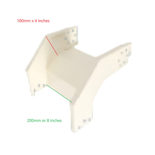 Royu cable management corner piece with dimensions 200mm x 100mm or 8 Inches x 4 Inches for organizing wires